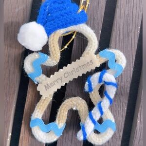 Blue and White Christmas Ornament